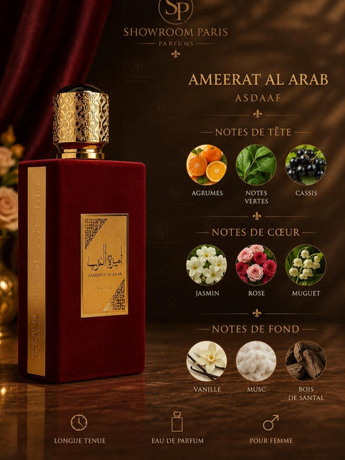Ameerat Al Arab Classique Rouge Asdaaf - notes olfactives