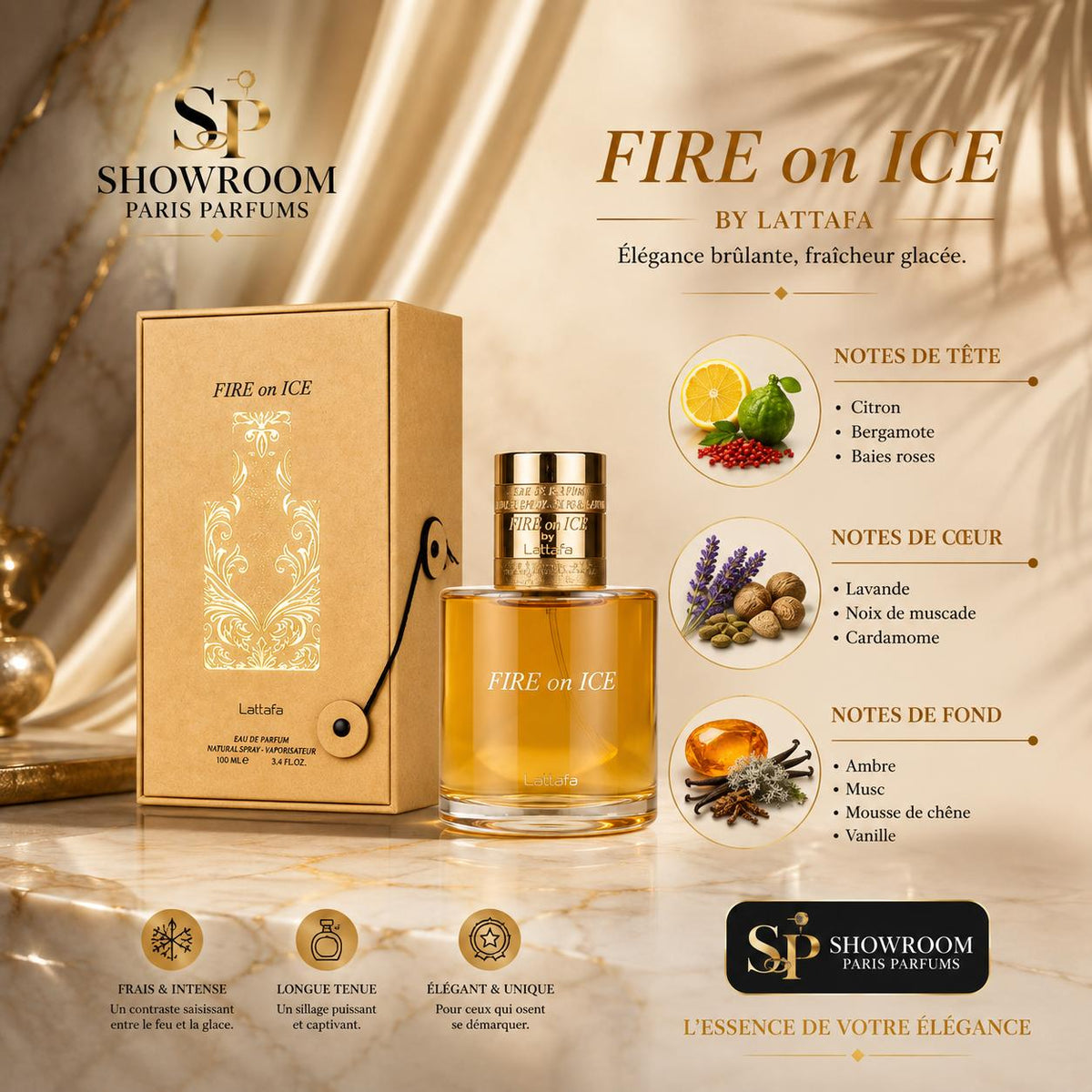 Fire On Ice - notes olfactives