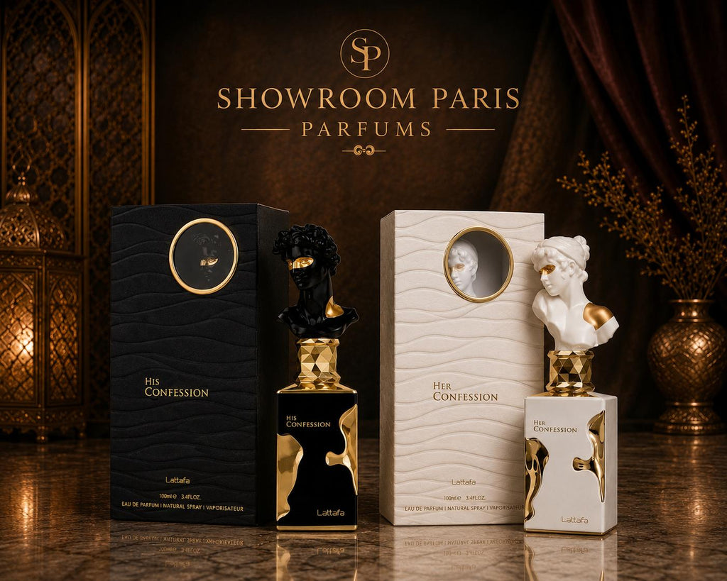 Showroom Paris Parfums - His Confession et Her Confession Lattafa