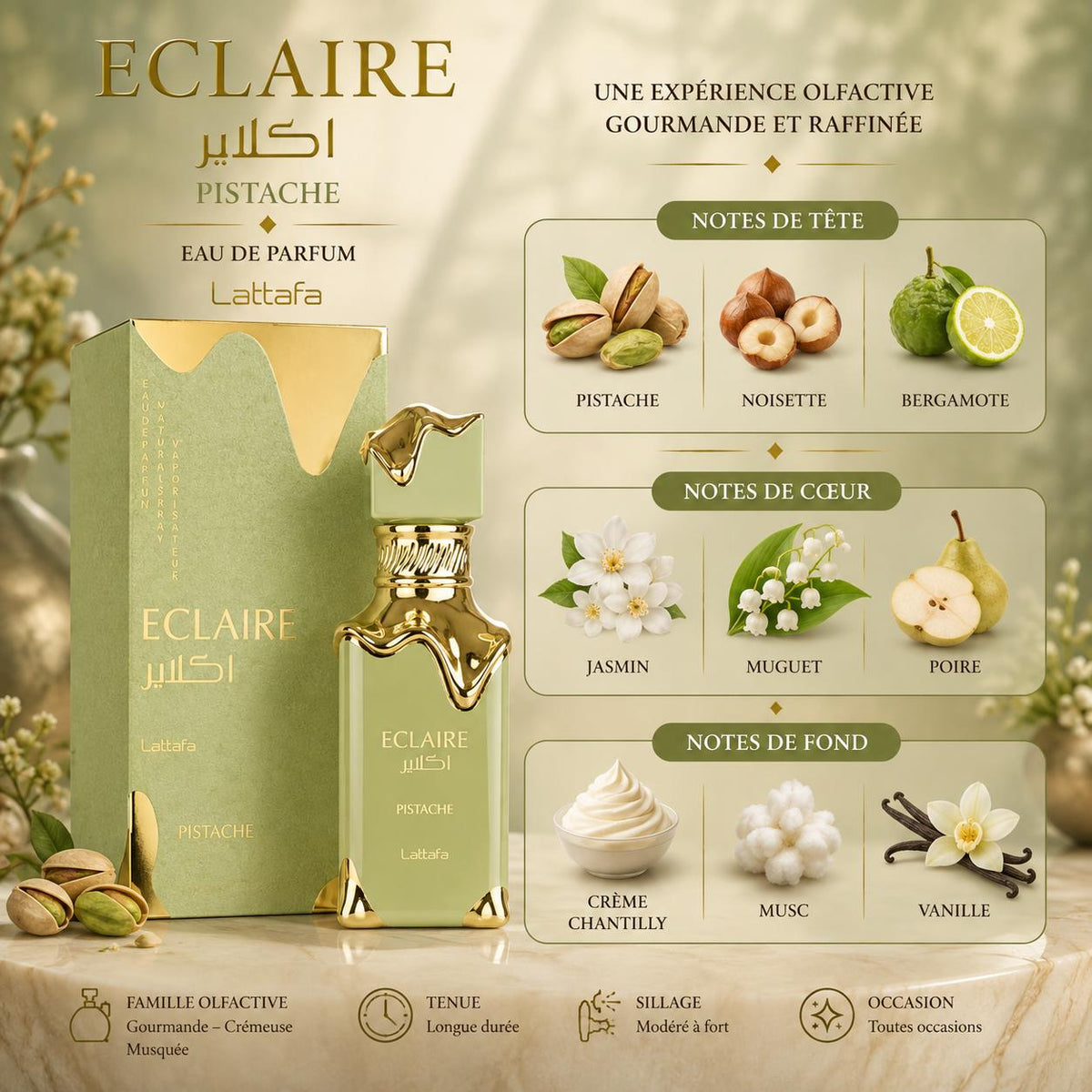 Lattafa Eclaire Pistachio